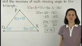 Angles of a Triangle - Triangle Sum Theorem - MathHelp.com