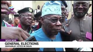 General Elections: Obasanjo Votes In Ogun