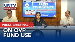 House of Representatives holds press briefing on OVP fund use, other issues | Nov. 19, 2024