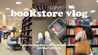*cozy* bookstore vlog 📚🌸 ✨spend the day book shopping at barnes & noble with me + a big book haul!