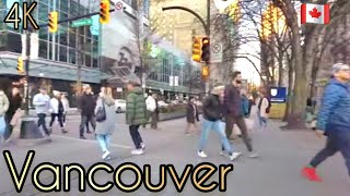 🇨🇦 [4K] Downtown Vancouver Street Walk,  British Columbia, Canada ,January 2025