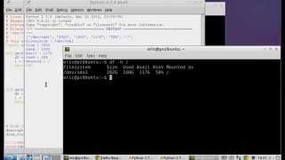 Python get file system disk space usage, on Linux