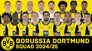 BORUSSIA DORTMUND Full Squad For Season 2024/25 | Dortmund | FootWorld