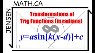 Transformations of Trig Functions in RADIANS (full lesson) | MHF4U