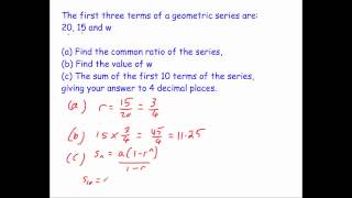 Geometric Series - Question 1