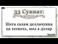 33 Шега салам деллачунна ца хезнехь юха а далар iадлан