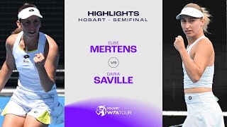 Elise Mertens vs. Daria Saville | 2024 Hobart Semifinal | WTA Match Highlights