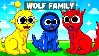 Having A SPRUNKI WOLF FAMILY In Roblox!