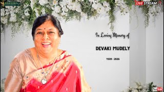 The Funeral Service of Devaki Mudely