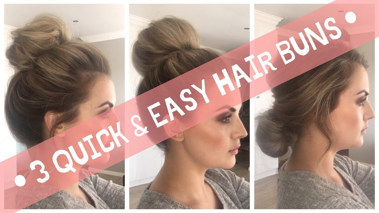 Quick Hair Bun Tutorial At Isabella Leake Blog