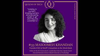 Women in Tech: Masoomeh Khandan | Mx3P | World Bank | Harvard Kennedy School | Sharif Uni Tech