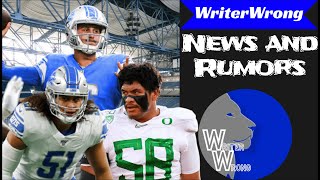 Detroit Lions News and Rumors! Sewells Early Struggle? Goffs First Look! Tavai's Transformation?