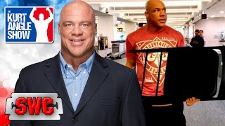 Kurt Angle on if he was reluctant to work with weapons in ECW