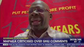 Government of National Unity | SACP's Mapaila criticised over GNU comments