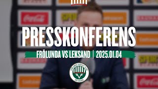 Presskonferensen efter Frölunda - Leksand