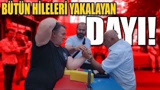 BİLEK GÜREŞİNDE BÜTÜN HİLELERİ YAKALAYAN DAYI !!! 15 YAŞ DÜNYA ŞAMPİYONU TEOMAN İLE KAPIŞMA