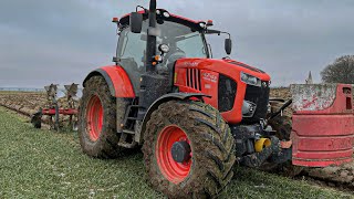 [Let´s Drive] Kubota M7.153 beim Frostpflügen | Vorführer | Kubota | Test | Cabview | GoPro | 4K