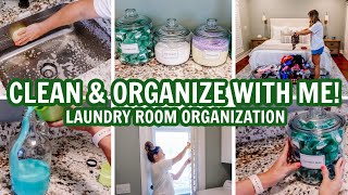 *NEW! CLEAN \u0026 ORGANIZE WITH ME | LAUNDRY ROOM ORGANIZATION | EXTREME CLEANING MOTIVATION!