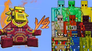 The Sun Chief Vs. All Golems in Minecraft