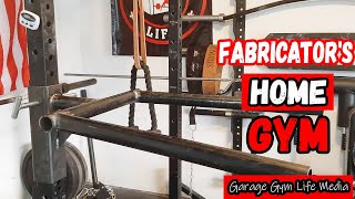Metal Fabricator Home Gym Tour | full walkthrough || Garage Gym Life Media