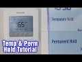 Honeywell Pro Series Thermostat Temporary & Permanent Hold
