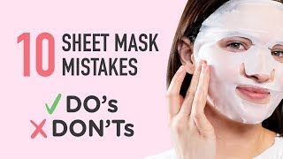 Are You Sheet Masking Correctly⁉️ 😱 Sheet Mask Do's & Don'ts ✔️