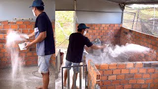 Sơn completed the drainage - cleaning - disinfection system for the pig barn