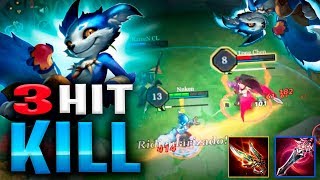 3 HIT KILL!! O JUNGLER MAIS RÁPIDO DE TODOS - ARENA OF VALOR