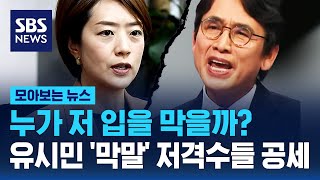 누가 저 입을 막을까?…유시민 '막말' 저격수들 공세 / SBS / 모아보는 뉴스