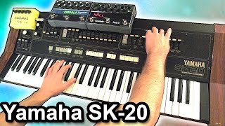 YAMAHA SK-20 - Ambient chillout piano music【SYNTH DEMO】