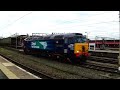 782 light engine drs class 57304 departs from crewe 03 12 16