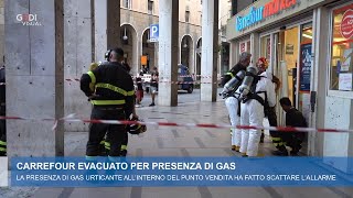 Sospetta fuga di gas, evacuato il Carrefour