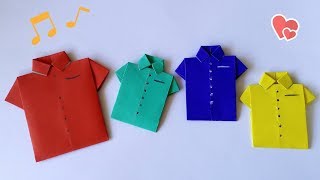 พับเสื้อกระดาษ | Origami Shirt | PlaUbon