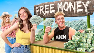 Giving Away $100,000 from my Free Money Stand!