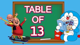 Table of 13 | Multiplication table 13 for kids | 13 ka Table | 13 ka Pahada | 13 Table in English