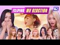 (CC) K-pop rookies react to Pinoy MVs | Filipino MV Reaction | BINI, SB19, Ben&Ben | UNIS