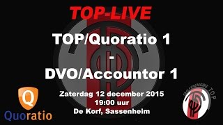 TOP/Quoratio 1 tegen DVO/Accountor 1, zaterdag 12 december 2015