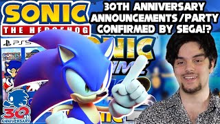 Sonic The Hedgehog 30th Anniversary Party/Announcements Confirmed!