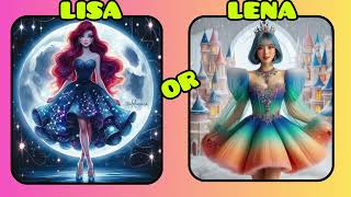 🌈🌈LISA OR LENA |NEW IDEAS | FOR GIRLS  👧  LET'S GO #trending #lisa #lena #cute #anime #love #shorts