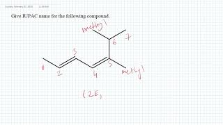 Naming conjugated dienes