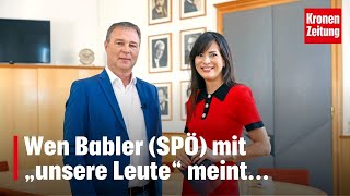 Wen Babler (SPÖ) mit „unsere Leute“ meint... | SOMMERGESPRÄCHE krone.tv