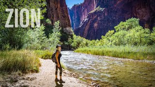 Exploring ZION in the FALL 4K | Full Time Truck Camper Living