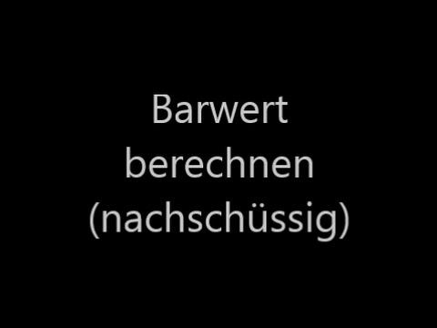 Barwert Berechnen - YouTube