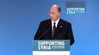 His Highness the Aga Khan's statement to the Supporting Syria and the Region Conference