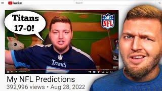 Reacting to my EMBARRASSING NFL Predictions!
