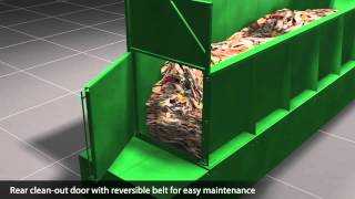 BHS Metering Bin Animation: Materials Recovery Facility (MRF) Infeed