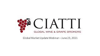 Ciatti June 2021 Global Market Update Webinar