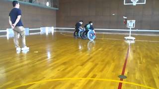 車椅子バスケ（ツインバスケ）高岡練習6/7  Wheelchair twin basketball