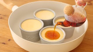 Frying Pan Cream Caramel｜HidaMari Cooking