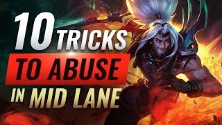 10 BEST Tips To SOLO Hard Carry as Mid Lane - League of Legends Season 9